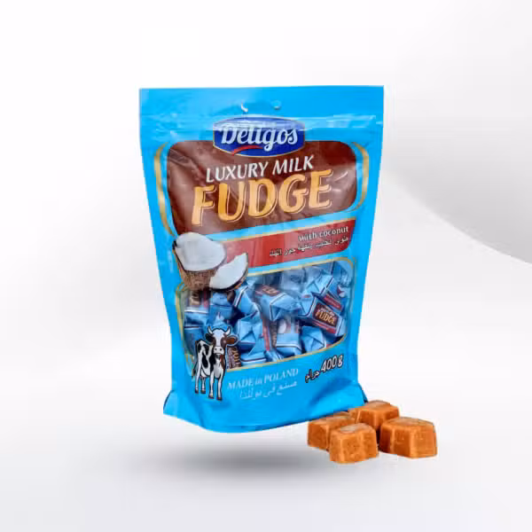 Deligos Luxury Milk Fudge with Coconut 400g