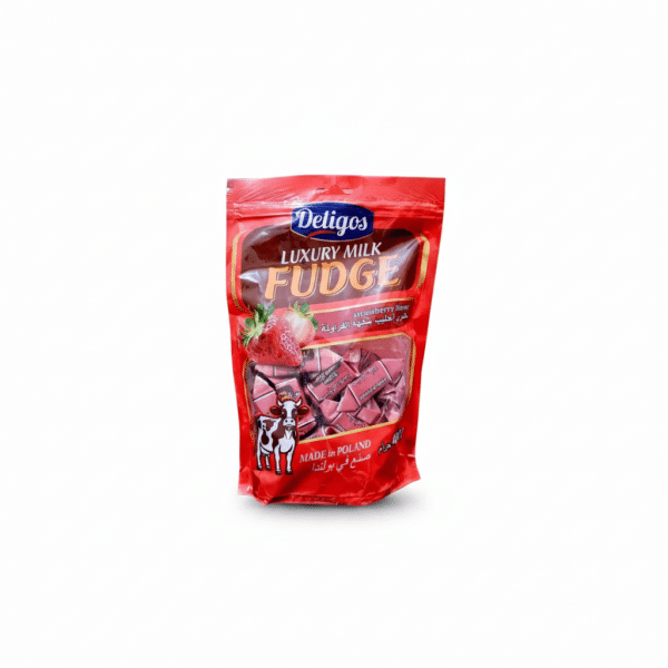 Deligos Luxury Milk Fudge Strawberry 400gm