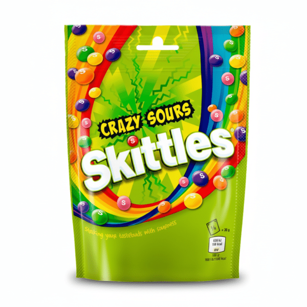 Skittles Crazy Sours Candy Bag 136gm