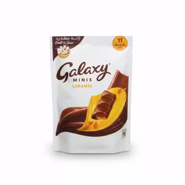 Galaxy Minis Caramel Chocolate 11 Bars 154gm