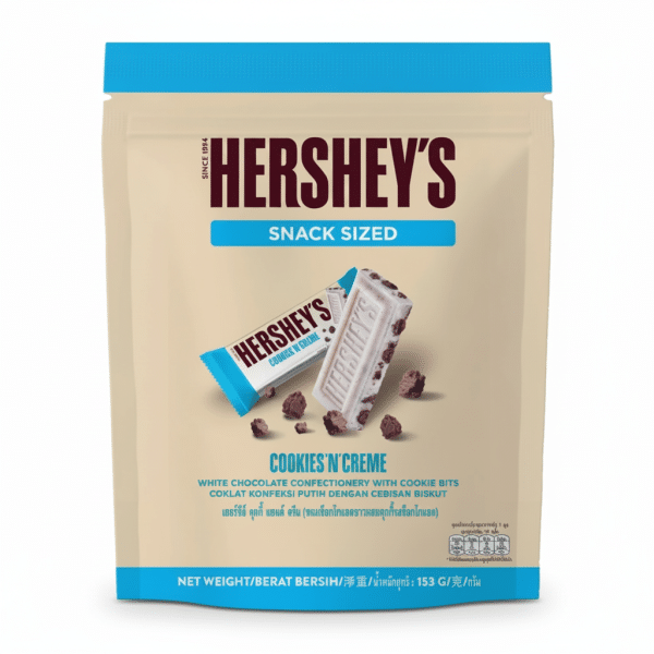 Hershey's Cookies N Creme Snack Size White Chocolate 153g