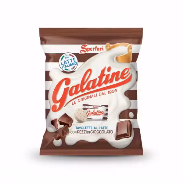 Sperlari Galatine Milk Tablets with Chocolate Pieces 125gm