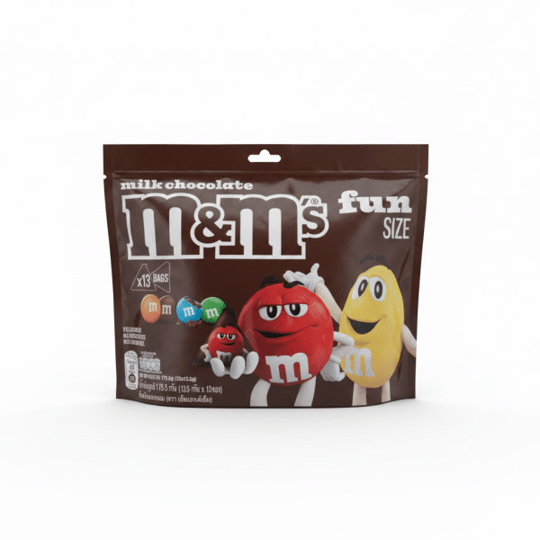 M&Ms Milk Chocolate Fun Size 13 Bags 175.5g