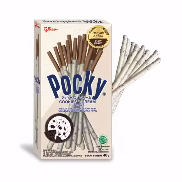 Glico Pocky Cookies & Cream 40gm Halal