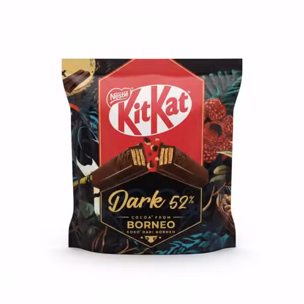 Nestle KitKat Dark 52% Cocoa From Borneo 136gm Chocolate Bar