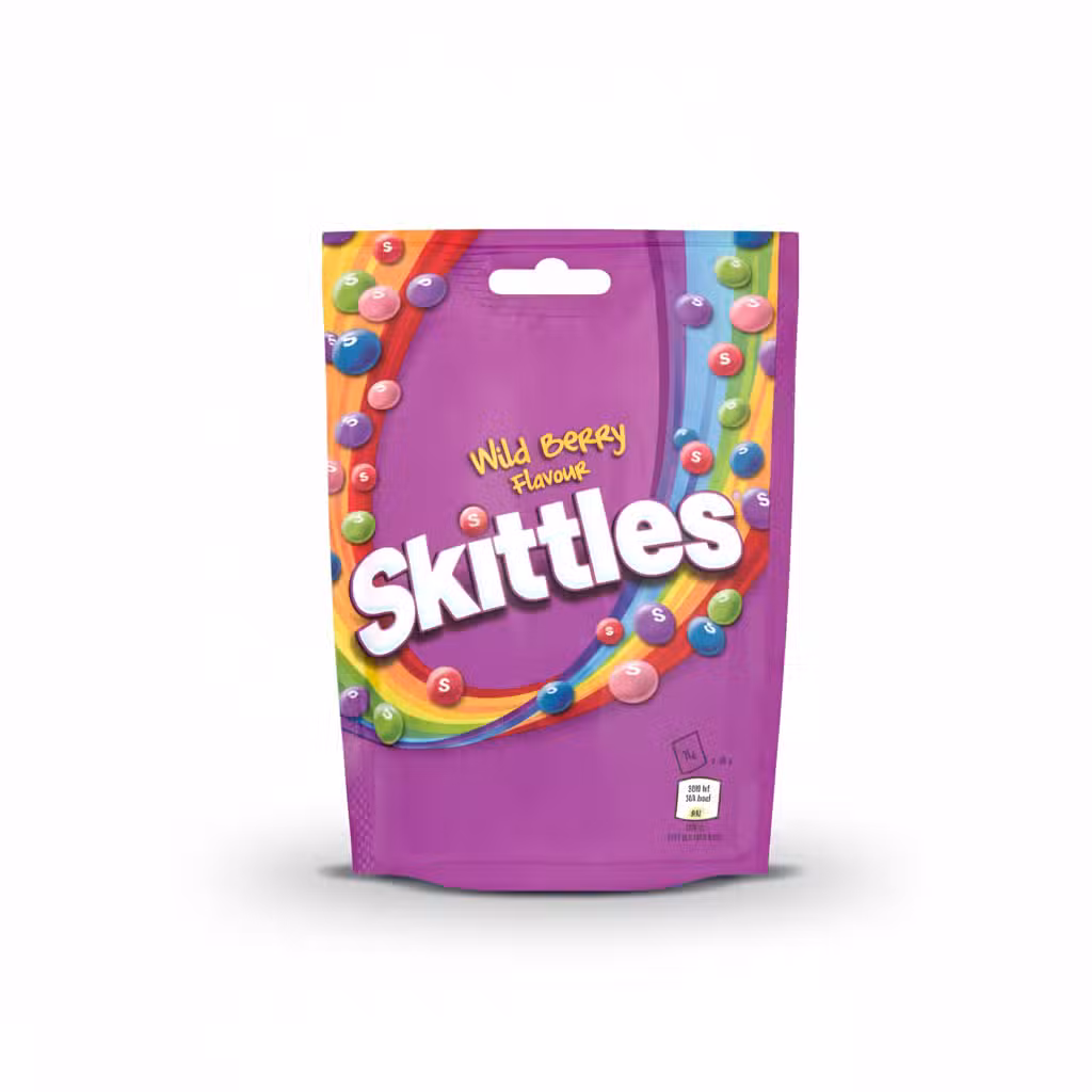 Skittles Wild Berry Flavour Pouch 136gm