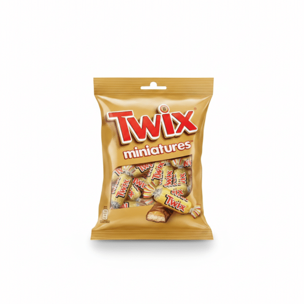 Twix miniatures 150gm chocolate candy bar snack pack