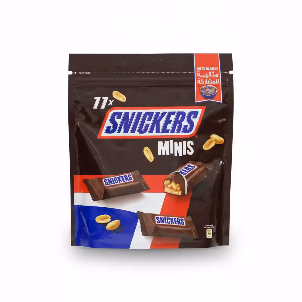 Snickers Minis 198gm Chocolate Candy Bag