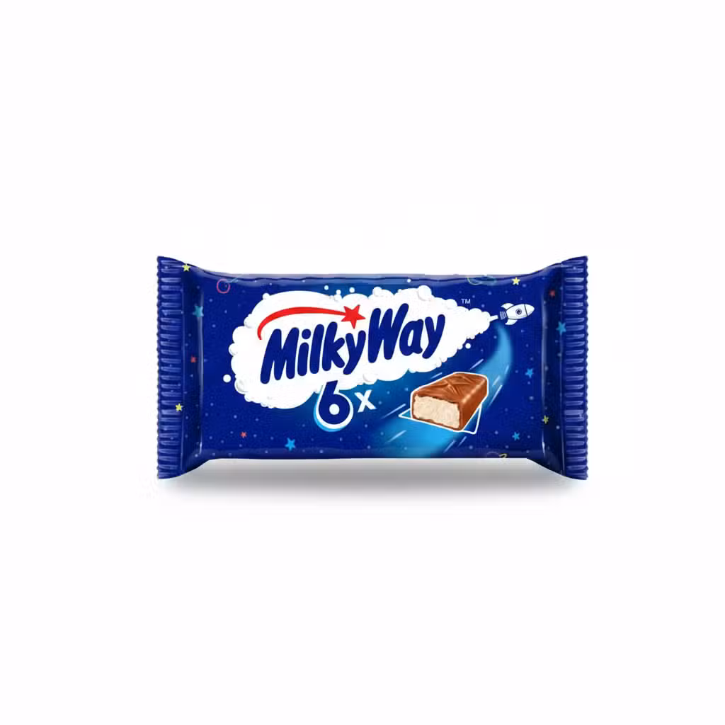 Milky Way 6x Chocolate Candy Bar 129gm