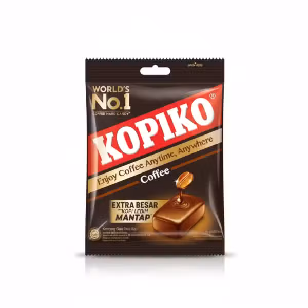 Kopiko Coffee Candy Extra Besar Kopi Lebih Mantap 140gm