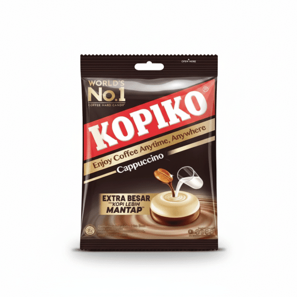 Kopiko Cappuccino Coffee Hard Candy Extra Besar Mantap 175gm