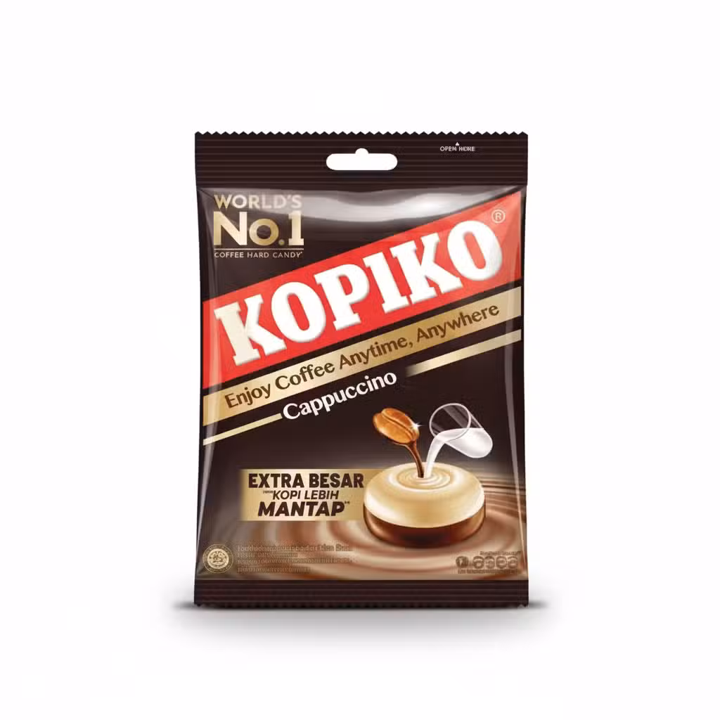 Kopiko Cappuccino Coffee Hard Candy Extra Besar Mantap 175gm