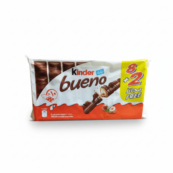 Kinder Bueno 8+2 Free Chocolate Bars 10 Pieces 430gm