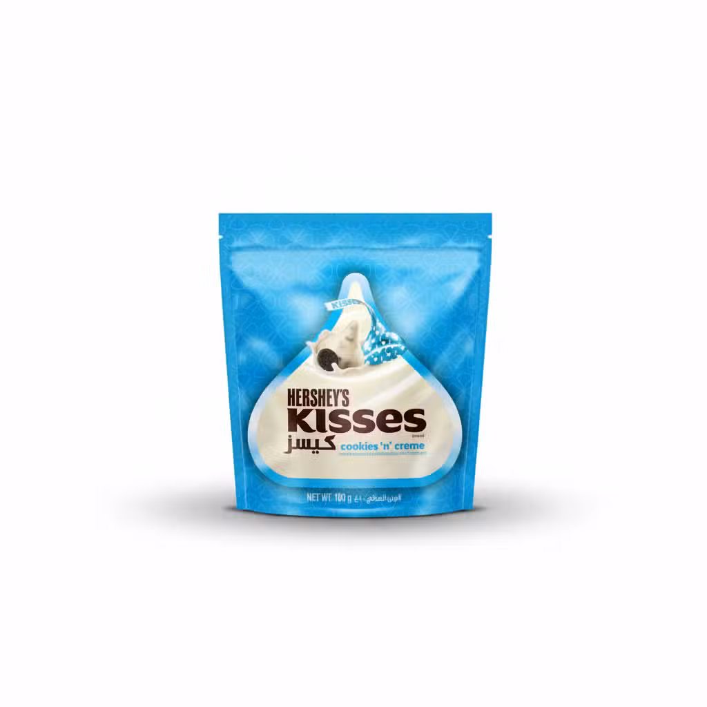 Hershey's Kisses Cookies n Creme Chocolate 100gm Pouch