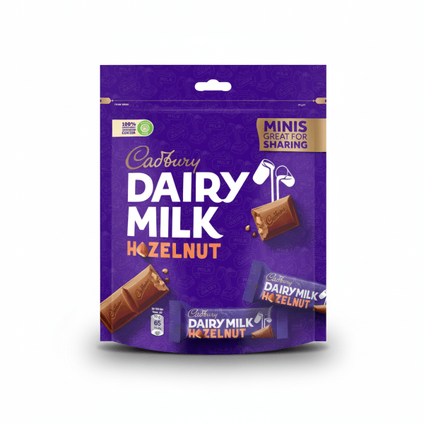 Cadbury Dairy Milk Hazelnut Minis 156gm Chocolate Bag