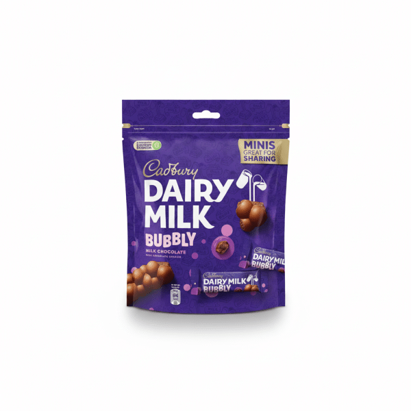 Cadbury Dairy Milk Bubbly Milk Chocolate Minis 168gm