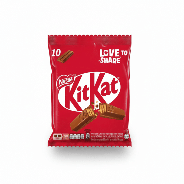 Nestle KitKat Wafer Fingers Milk Chocolate 10 Pieces Sharing Pack