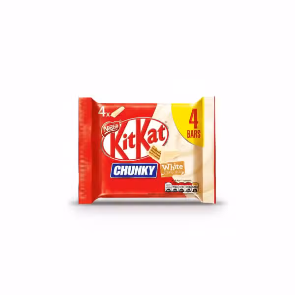 Nestle KitKat Chunky White Chocolate 4 Bars 160gm