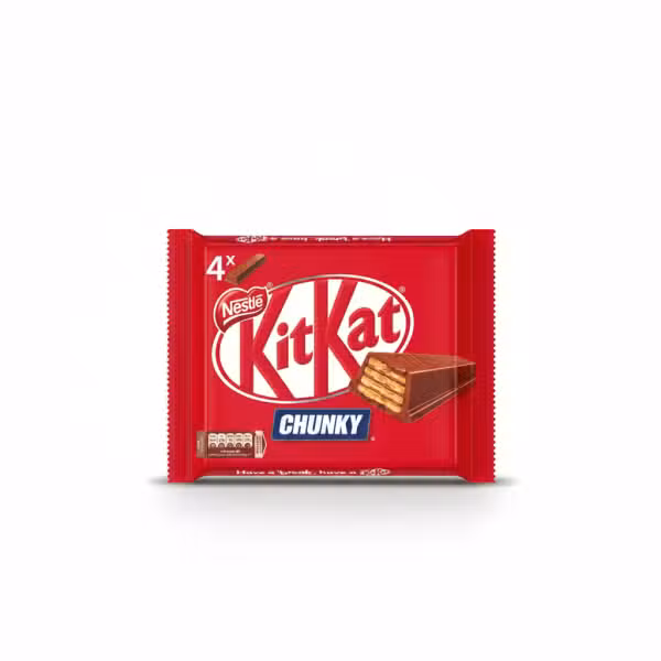 Nestle KitKat Chunky Chocolate Bar 4 Piece Pack 160gm