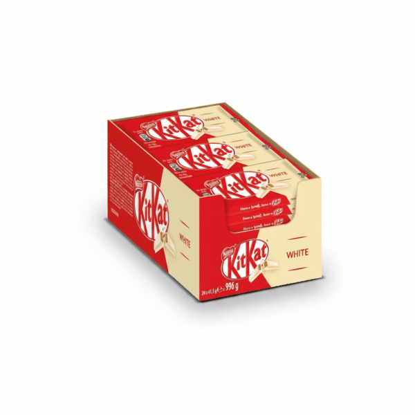 Nestle KitKat White Chocolate Bar 4 Fingers 24 Pieces 996g