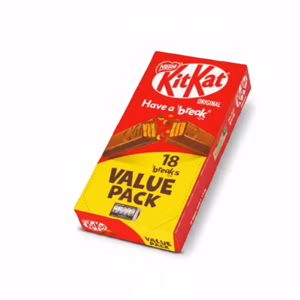 Nestle KitKat Original 18 Breaks Value Pack Chocolate Bar