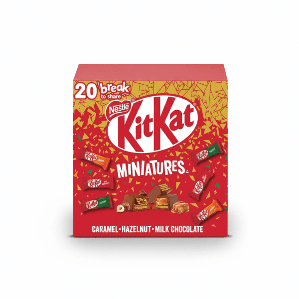 Nestle KitKat Miniatures Assortment 214.5gm Caramel Hazelnut Milk Chocolate