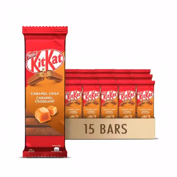 Nestle KitKat Caramel Crisp Caramel Croquant Chocolate Bar 120g 15 Bars