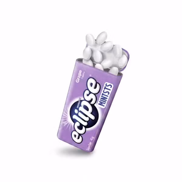 Eclipse Grape Flavour Mints Sugar Free 40g
