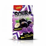 Lot 100 Sour+ Gummy Blackcurrant Instant Wake Up Call 95g