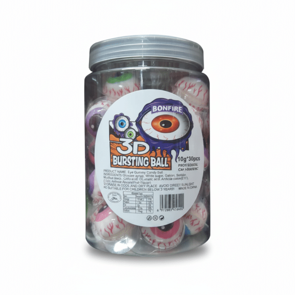 Bonfire 3D Bursting Ball Eye Gummy Candy 300gm