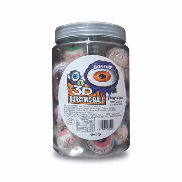 Bonfire 3D Bursting Ball Eye Gummy Candy 300gm