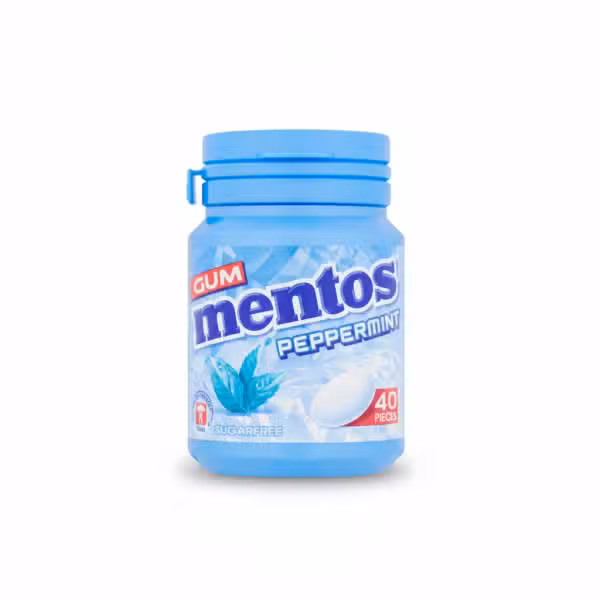 Mentos Peppermint Gum Sugarfree 40 Pieces