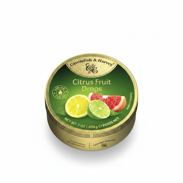 Cavendish & Harvey Citrus Fruit Drops 200gm Real Fruit Juice