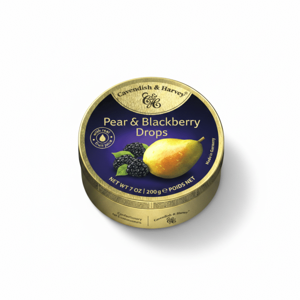 Cavendish & Harvey Pear Blackberry Drops 200gm Real Fruit Juice