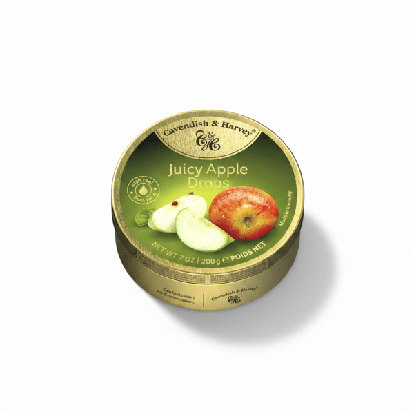 Cavendish & Harvey Juicy Apple Drops 200gm Real Fruit Juice