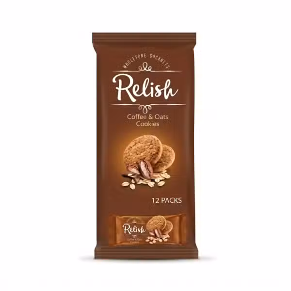 Relish Coffee & Oats Cookies 504 GM Whole Wheat Gocknets
