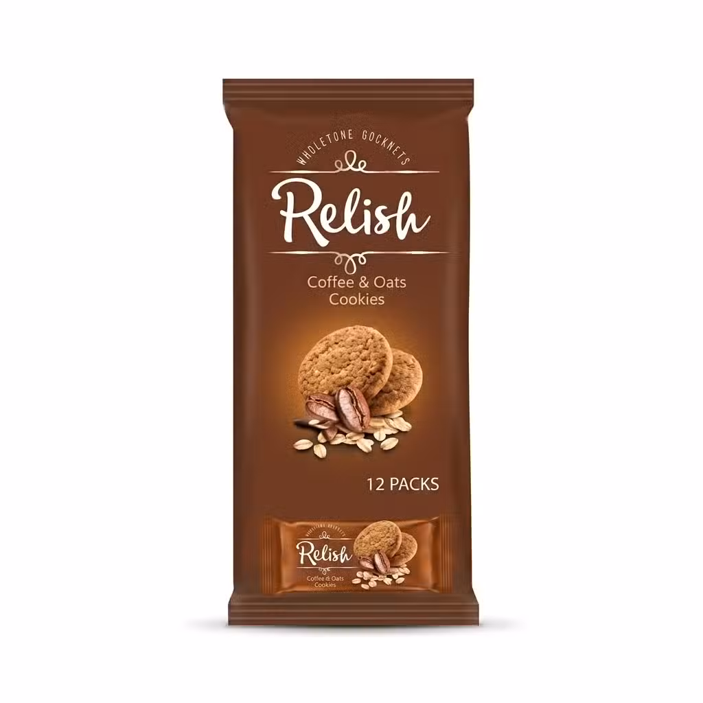 Relish Coffee & Oats Cookies 504 GM Whole Wheat Gocknets
