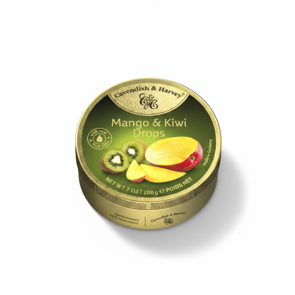 Cavendish & Harvey Mango & Kiwi Drops 200gm Real Fruit Juice Made in Germany