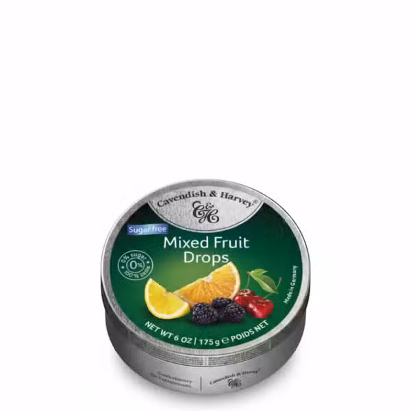 Cavendish & Harvey Mixed Fruit Drops Sugar Free 175g