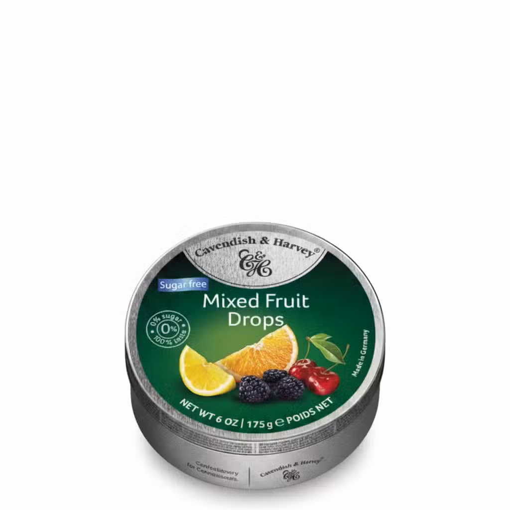 Cavendish & Harvey Mixed Fruit Drops Sugar Free 175g