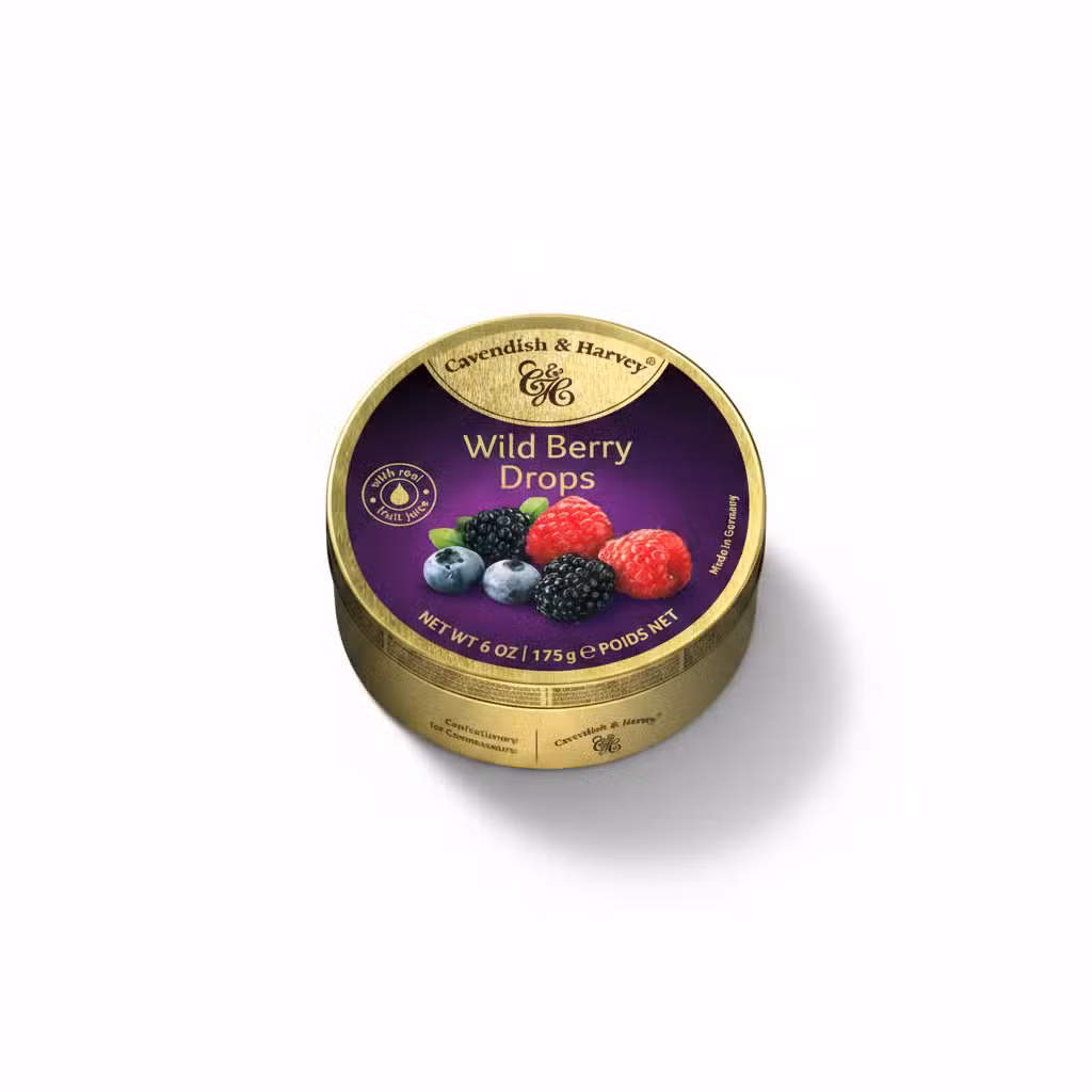 Cavendish & Harvey Wild Berry Drops 175g Fruit Juice