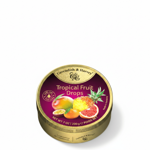 Cavendish & Harvey Tropical Fruit Drops 200gm Tin
