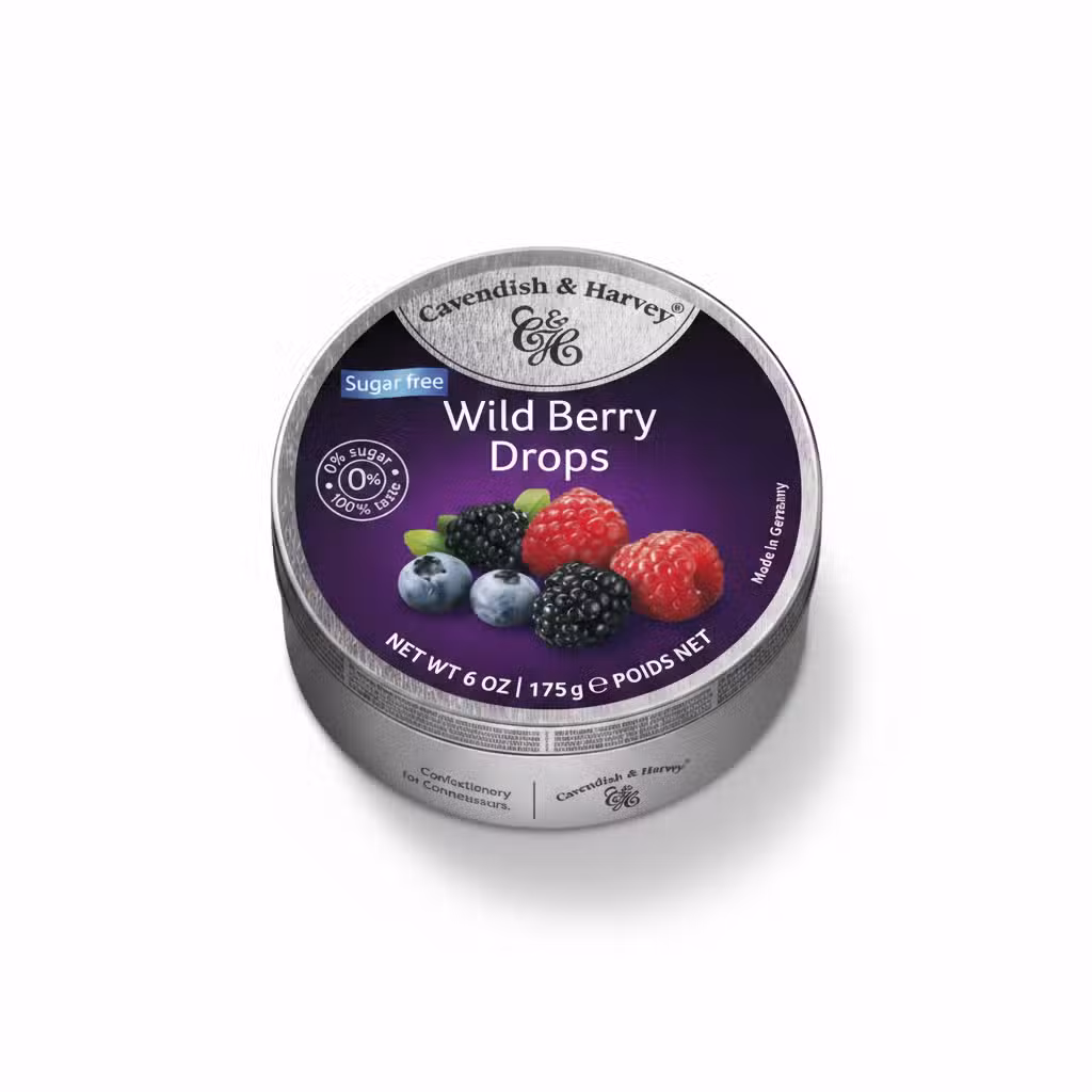 Cavendish & Harvey Wild Berry Drops Sugar Free 175g