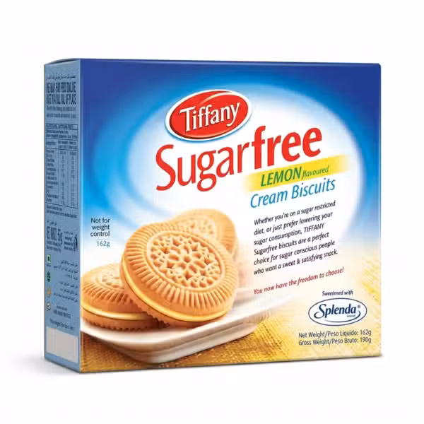 Tiffany Sugarfree Lemon Cream Biscuits 162g