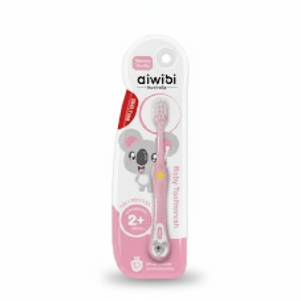 Aiwibi Australia Baby Toothbrush Pink 2+ Months Koala Design