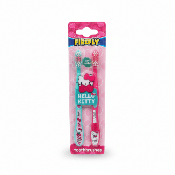 FireFly Hello Kitty Toothbrushes Soft Bristled Twin Pack