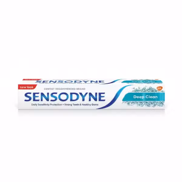 Sensodyne Deep Clean Toothpaste 100gm Daily Sensitivity Protection Strong Teeth Healthy Gums