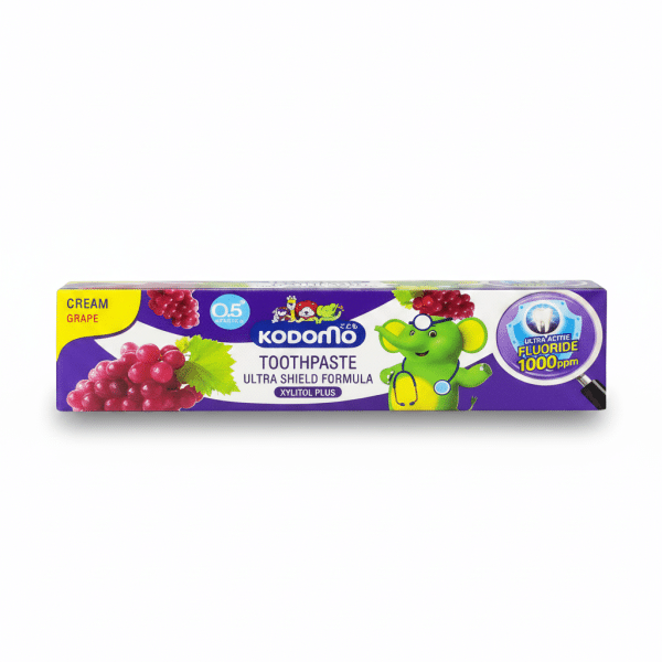 Kodomo Toothpaste Cream Grape Ultra Shield Formula Xylitol Plus 40gm