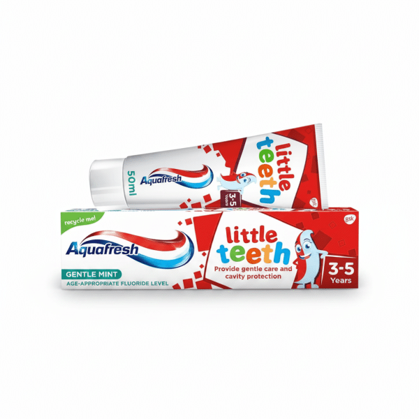 Aquafresh Little Teeth Toothpaste 50ml Gentle Mint Age Appropriate Fluoride Level