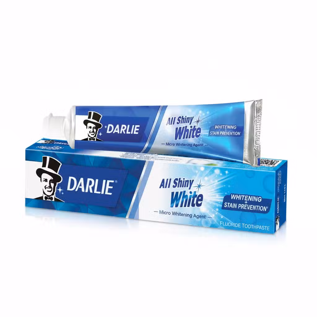 Darlie All Shiny White Fluoride Toothpaste 140gm Whitening Stain Prevention